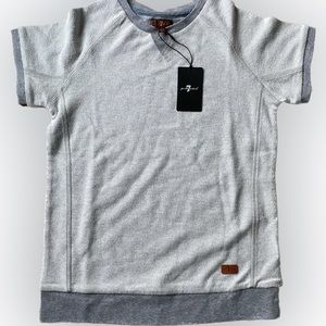 🍂CLEAROUT Boys 7 For All Mankind Pop-Over Sweatshirt Tee